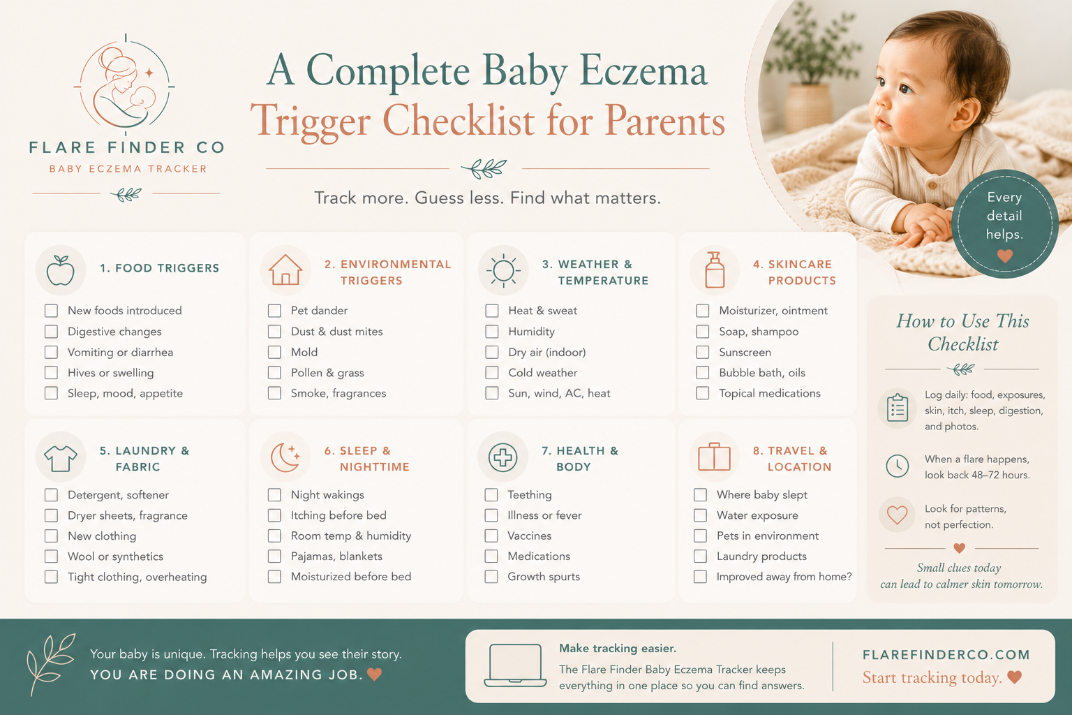 A Complete Baby Eczema Trigger Checklist for Parents