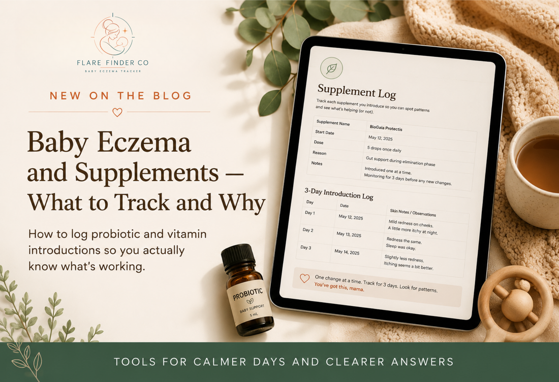 Baby Eczema and Supplements - What Parents Are Trying and How to Track Introductions Safely