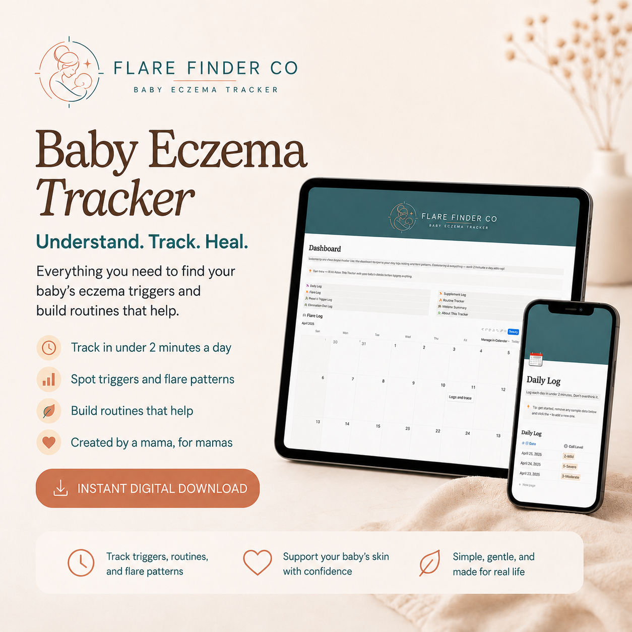 Baby Eczema Tracker — Notion Template